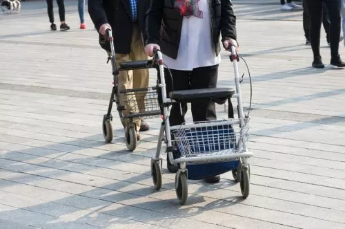 Rollator als moderne Gehhilfe