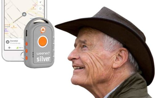 Weenect Silver - GPS Tracker mit SOS Taste für Senioren
